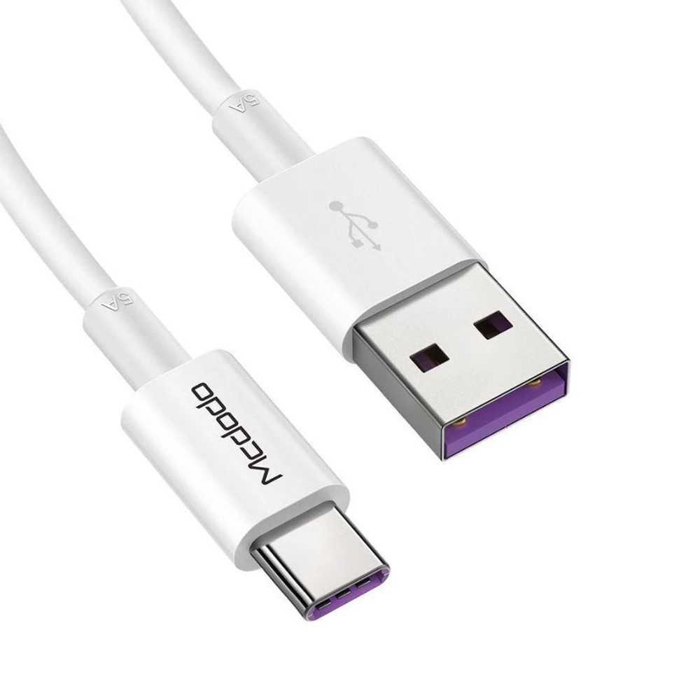 Кабель mcdodo element series usb-a to type-c 5a 100w qc4.0, белый 2