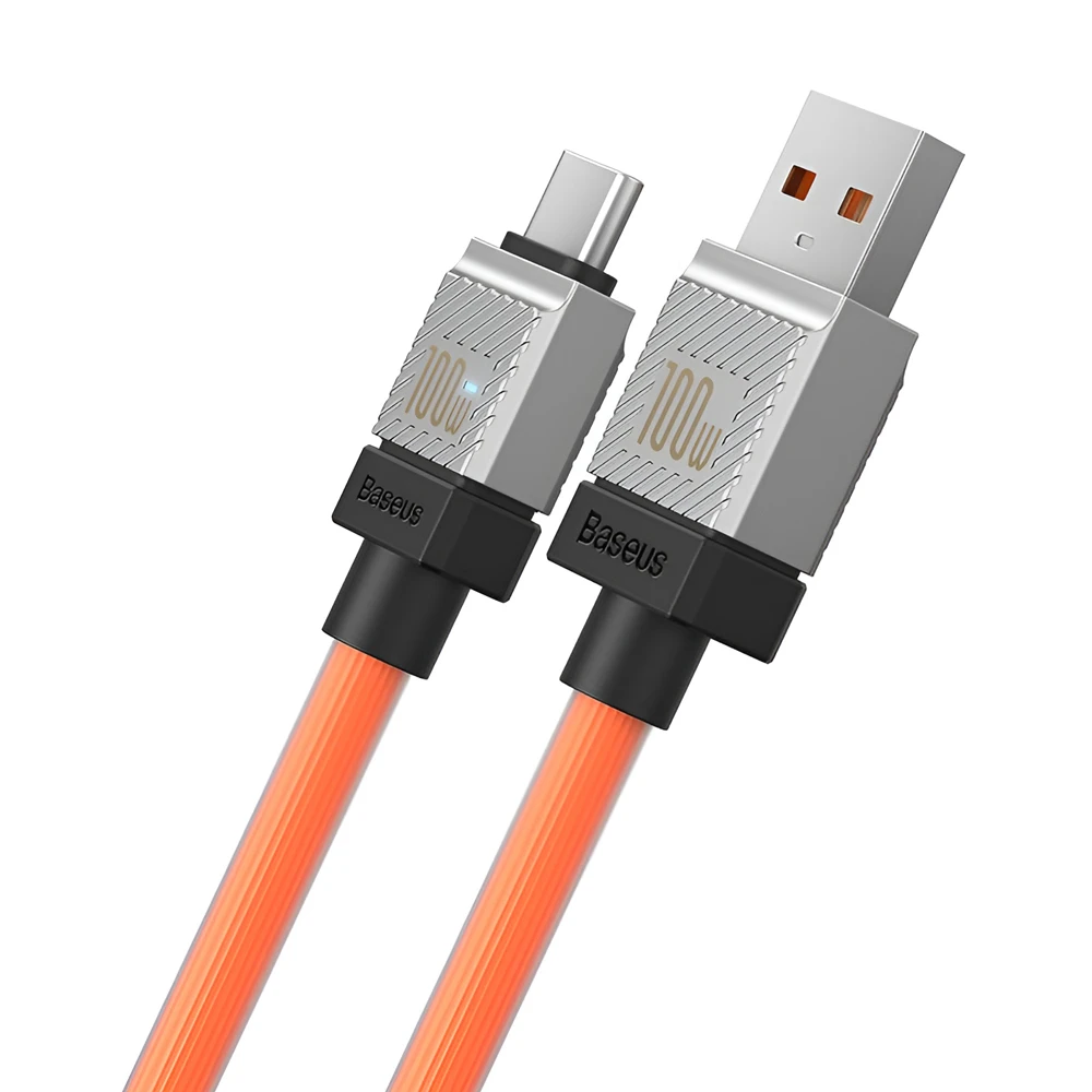Baseus cable coolplay series usb-a на type-c 2.4a 12w 2м, оранжевый 3