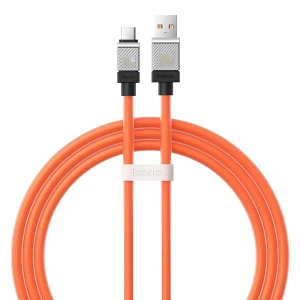 Baseus cable coolplay series usb-a на type-c 2.4a 12w 2м, оранжевый