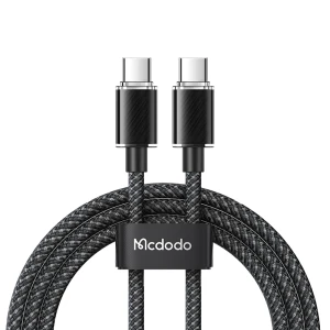 Кабель mcdodo dichromatic series type-c to type-c 5a 100w 1.2м, черный