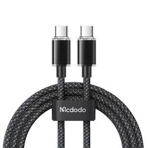 Mcdodo Cable Dichromatic Series Type-C to Type-C 5A 100W 1.2m, Black