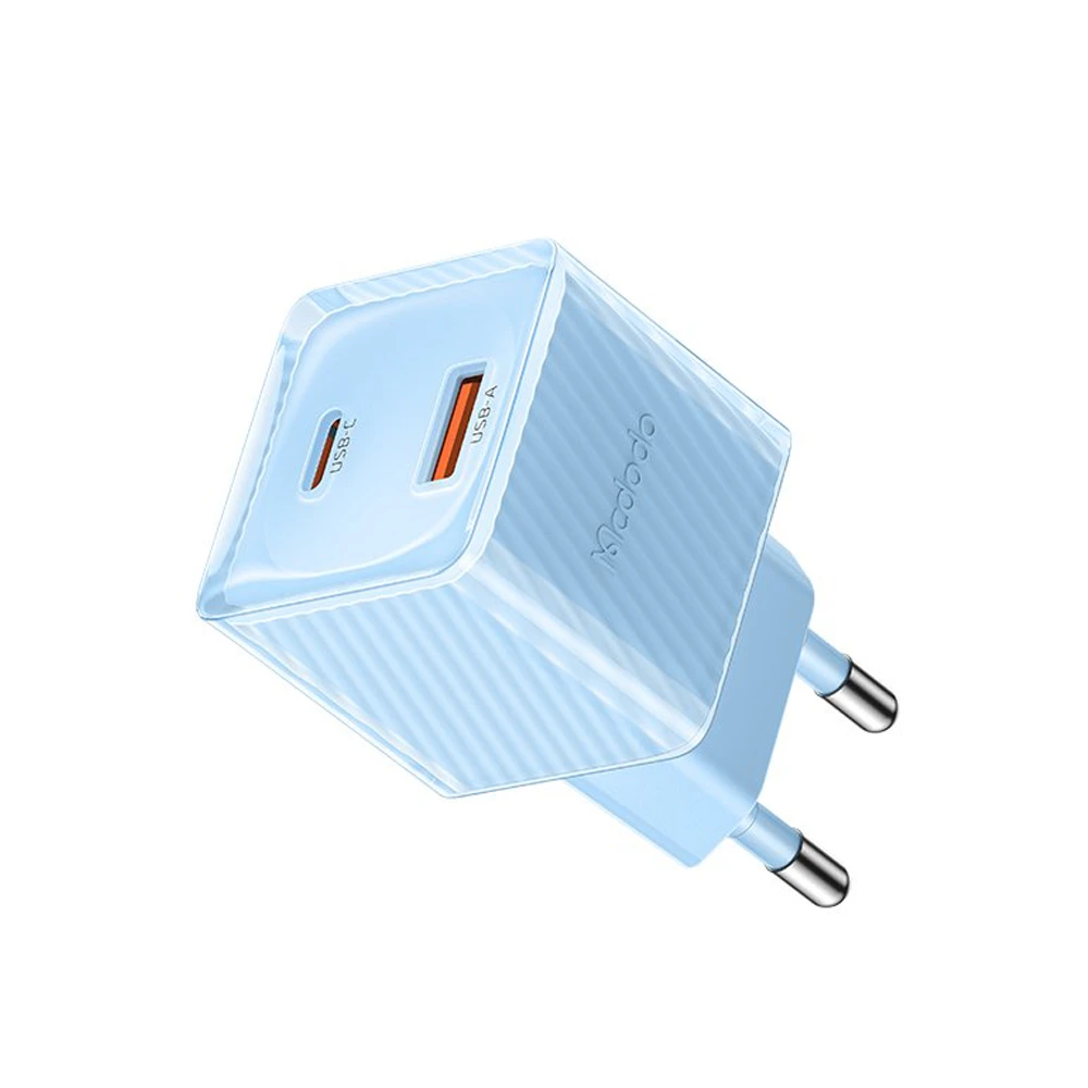 Mcdodo gan series 1*usb-a+1*type-c 33w, blue 3