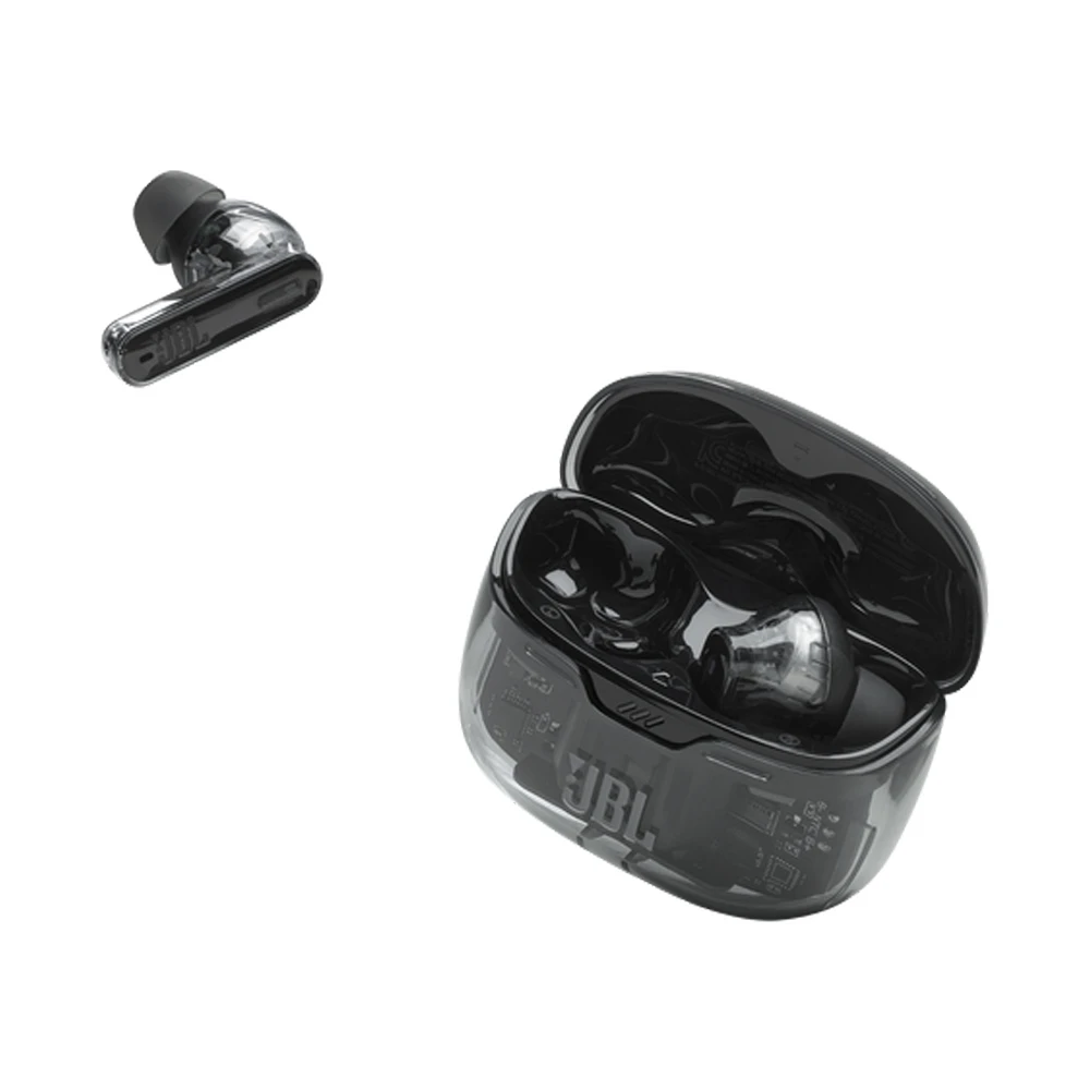 Jbl earphones tws tune beam ghost edition, black 3