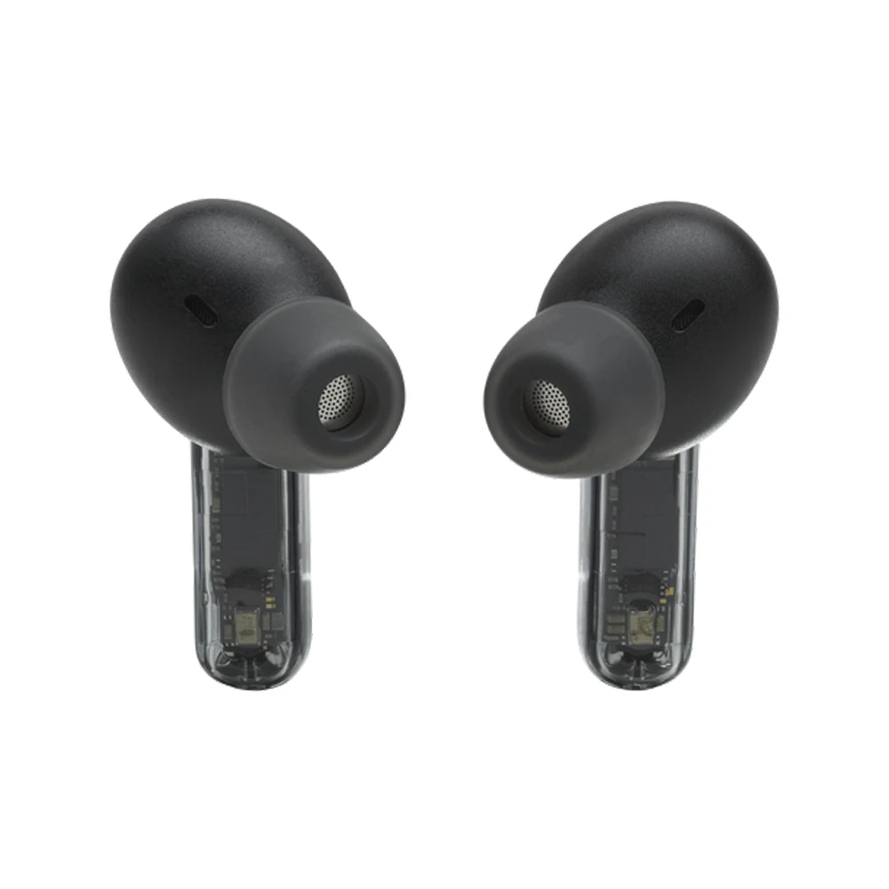 Jbl earphones tws tune beam ghost edition, black 2