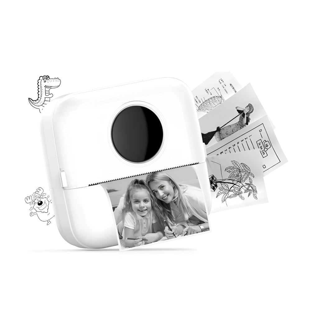 Eyesun roll paper hd mini printer& instant camera kids 5pcs 2