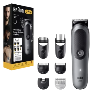 Мужской триммер braun aio5520, серый Thumbnail 5