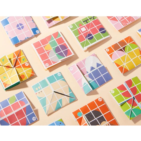 Joc de masă origami "geometrie versatilă", nivelul 2 4