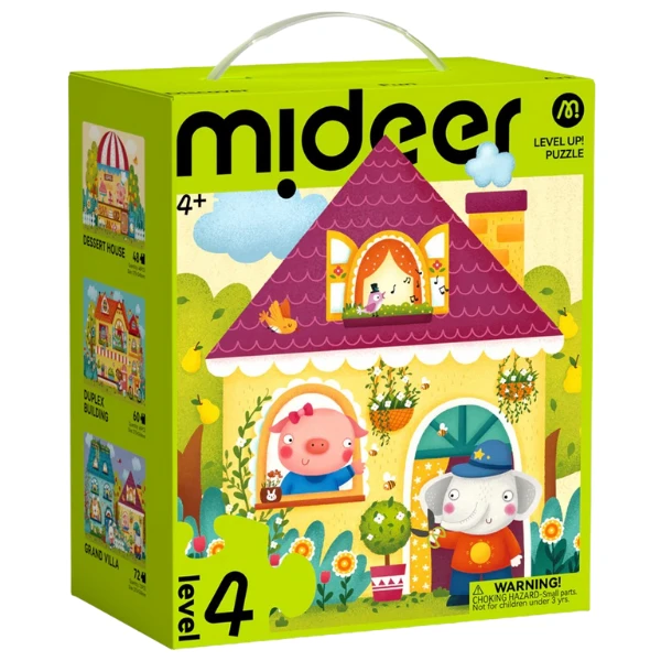 Seria de puzzle-uri "orășelul de basm", 3 în 1, nivelul 4 3