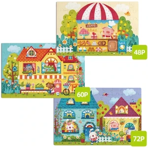 Seria de puzzle-uri "orășelul de basm", 3 în 1, nivelul 4 Thumbnail 2