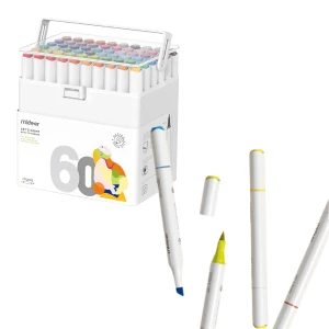 Set markere pentru schițe cu două capete, 60 culori