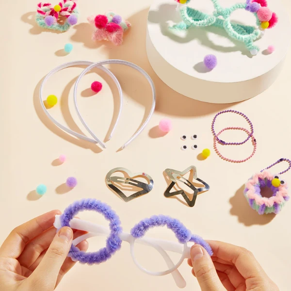 Set de creație "chenille stem", 200 elem. 8