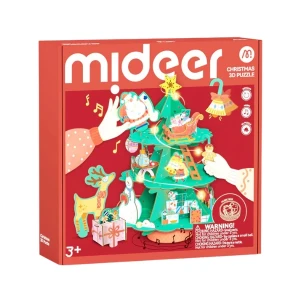 Puzzle 3d muzical rotativ de crăciun "atelierul lui moș crăciun" Thumbnail 3