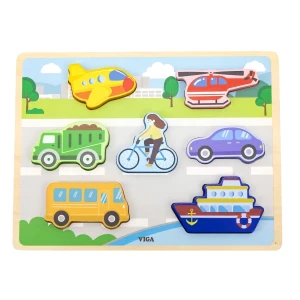 Puzzle tactil - inserție "transport", 7 elem. Thumbnail 2