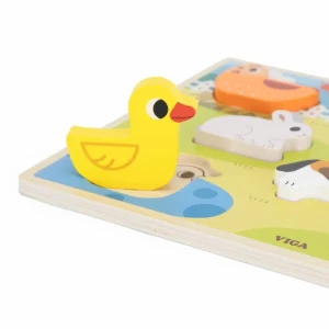 Puzzle tactil - inserție "ferma", 7 elem. Thumbnail 5