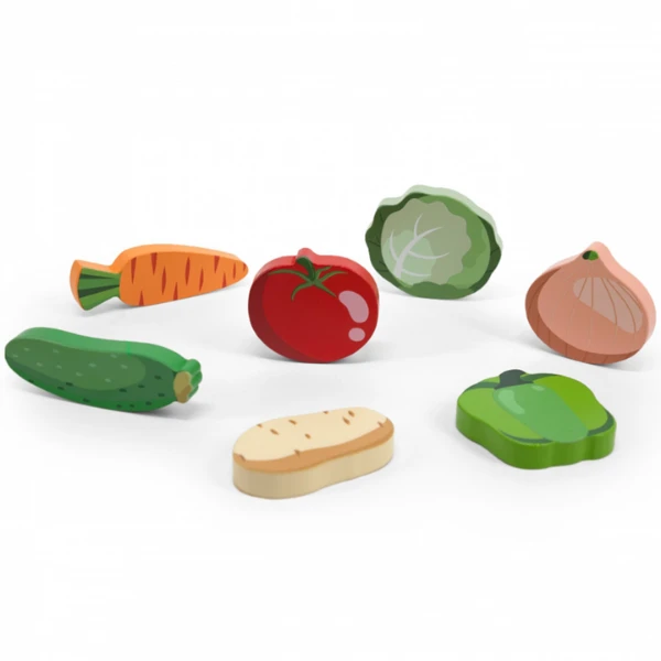 Puzzle tactil - inserție "legume", 7 elem. 3