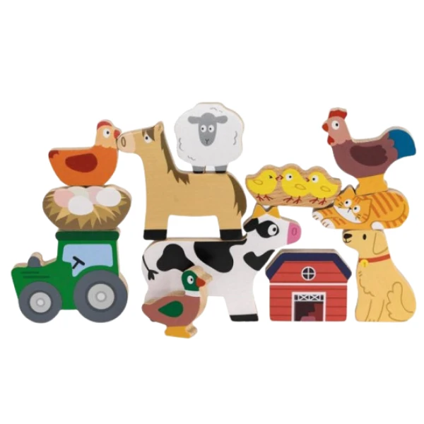 Set de figurine din lemn „ferma” 6