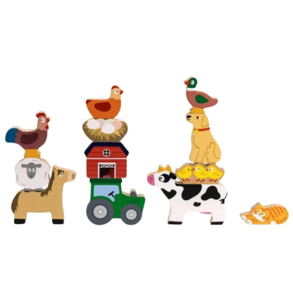 Set de figurine din lemn „ferma” 8