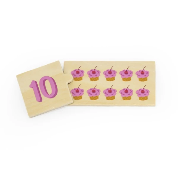 Joc logic de puzzle „potrivește numerele” 24 elem. 6