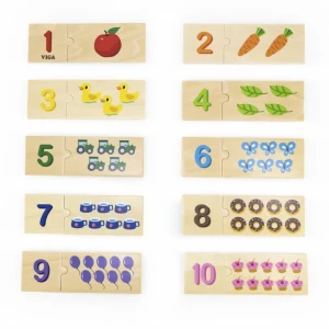 Joc logic de puzzle „potrivește numerele” 24 elem. Thumbnail 2