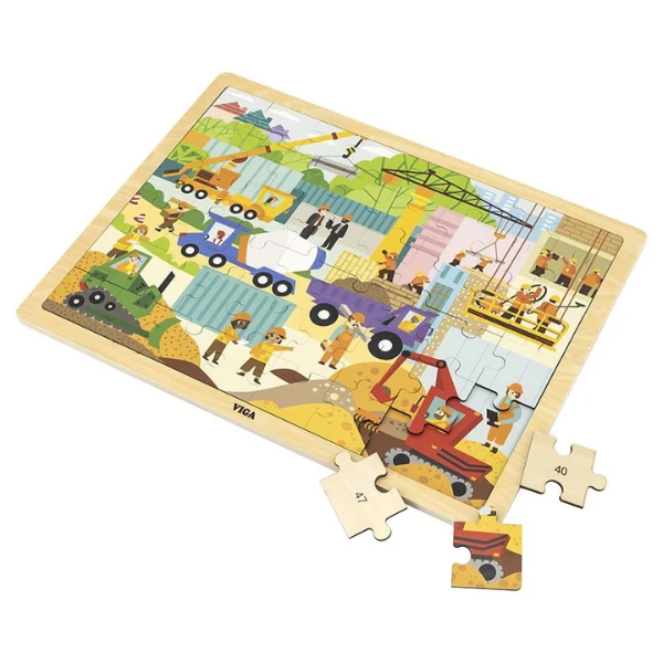 Puzzle din lemn "șantier" 48 elem. 2