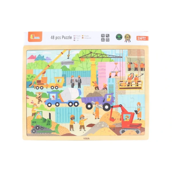 Puzzle din lemn "șantier" 48 elem. 3