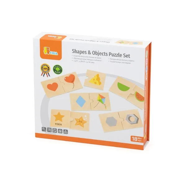 Joc logic de puzzle  „forme și obiecte” 24 elem. 3