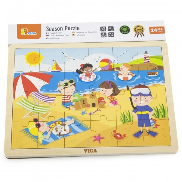 Puzzle din lemn „vară”, 24 elem. 2