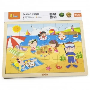 Puzzle din lemn „vară”, 24 elem. Thumbnail 2