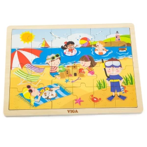 Puzzle din lemn „Vară”, 24 elem.