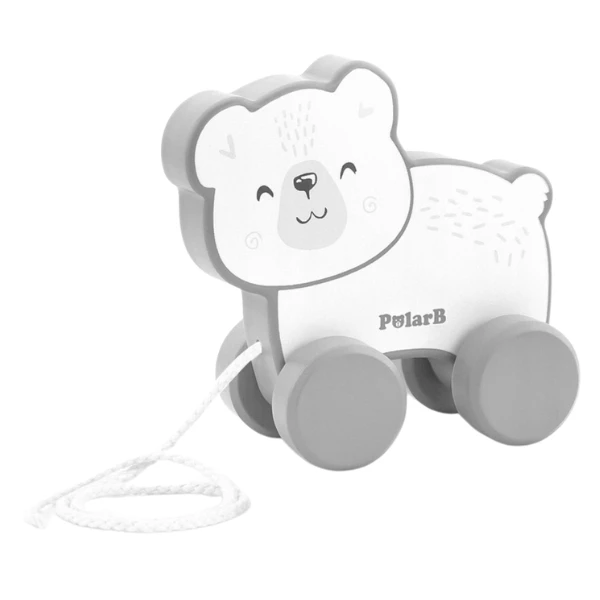 Set de joacă jucărie de tras și piramida "urs polar” 5