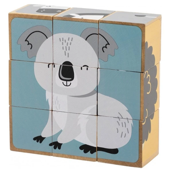 Puzzle-cuburi "animăluțe" 4