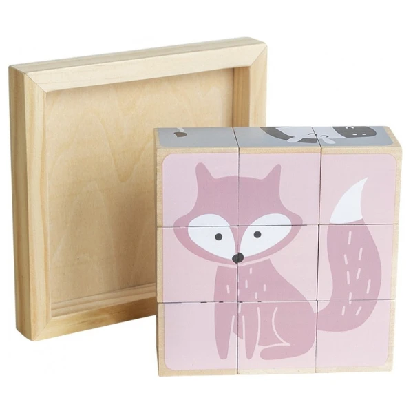 Puzzle-cuburi "animăluțe" 8