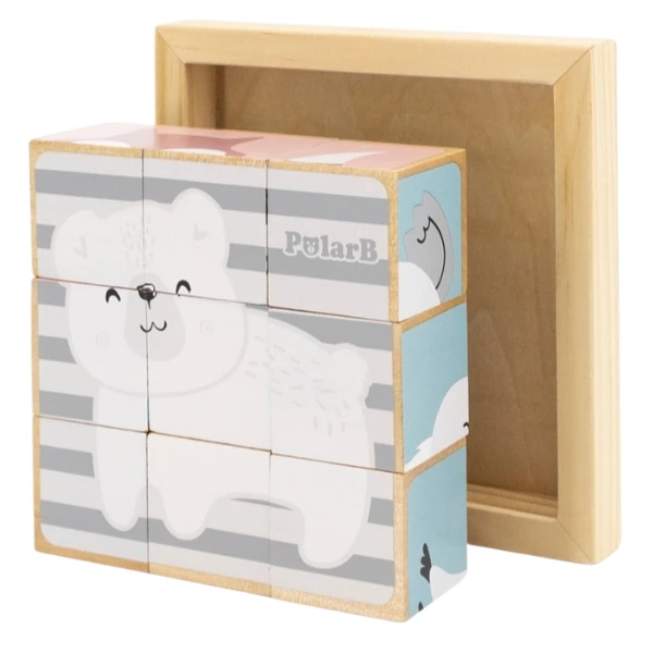 Puzzle-cuburi "animăluțe" 10