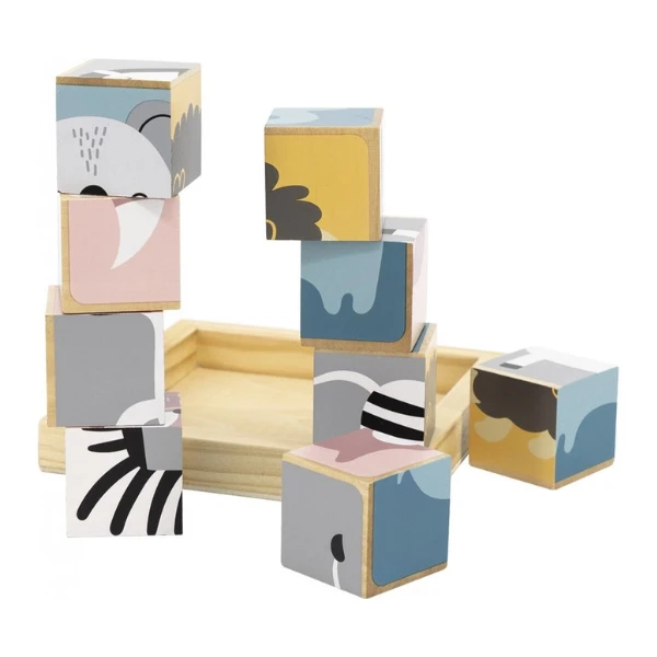 Puzzle-cuburi "animăluțe" 6