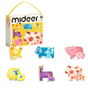 Primul puzzle  „animăluțe”, 6 în 1