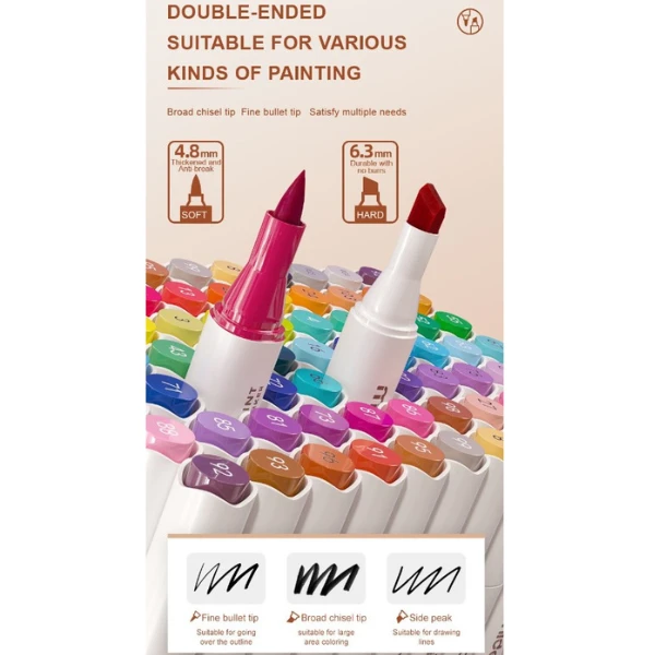Set markere pentru schițe cu 2 capete, 36 culori 9