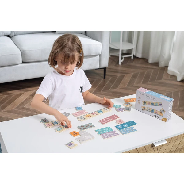 Puzzle din lemn „numere și animale” 9