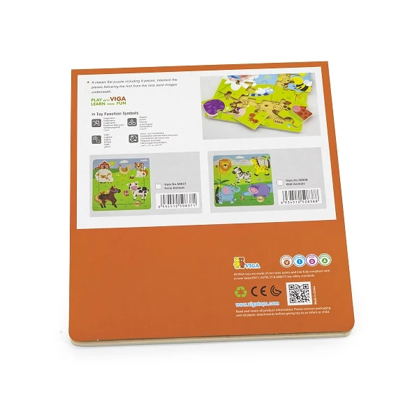 Puzzle din lemn "safari" 9 elem. 4
