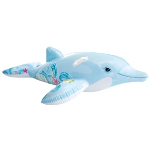 Intex plută-saltea gonflabilă “delfin” cu mânere, 175х66 cm, până la 40 kg, 3+
