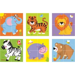 Puzzle-cuburi „animale sălbatice” Thumbnail 2