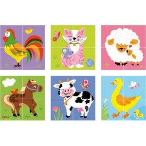 Puzzle-cuburi „ferma” Thumbnail 2