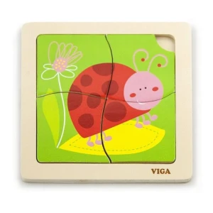Mini-puzzle din lemn "buburuza" Thumbnail 2