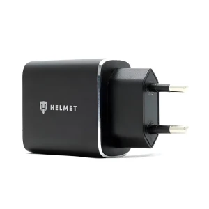 Încărcător de perete pentru cască usb/type-c qc3.0 18w (cablu 3 în 1), negru Thumbnail 2