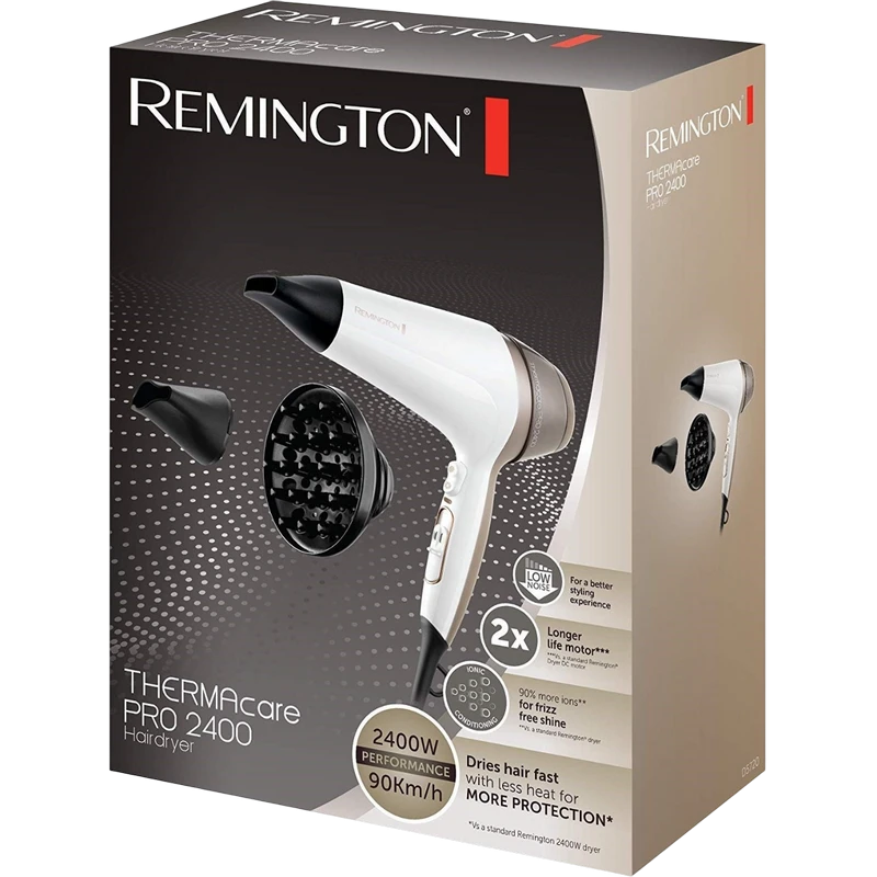 Uscător de păr remington thermacare pro d5720, 2400w, alb 3
