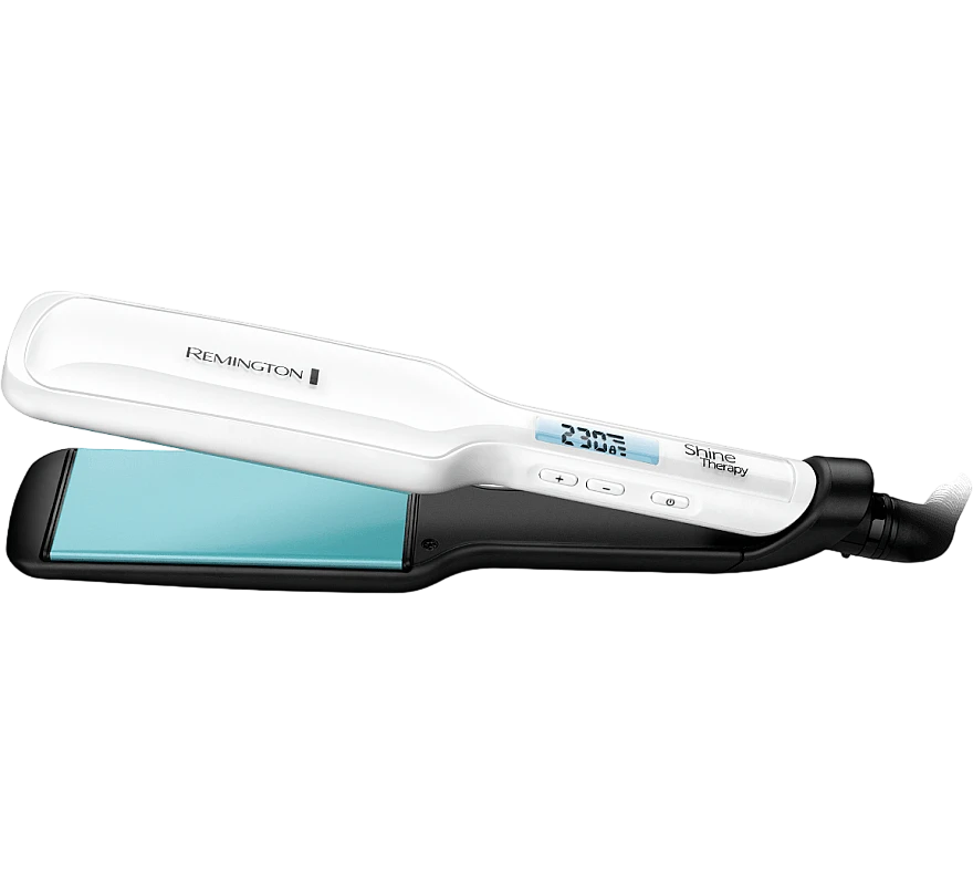 Выпрямитель для волос remington shine therapy s8550, белый | синий 2