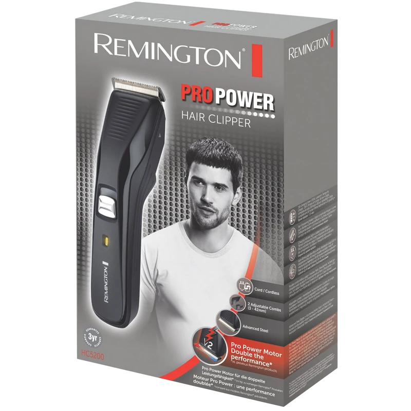 Aparat de tuns remington pro power hc5200, negru 4