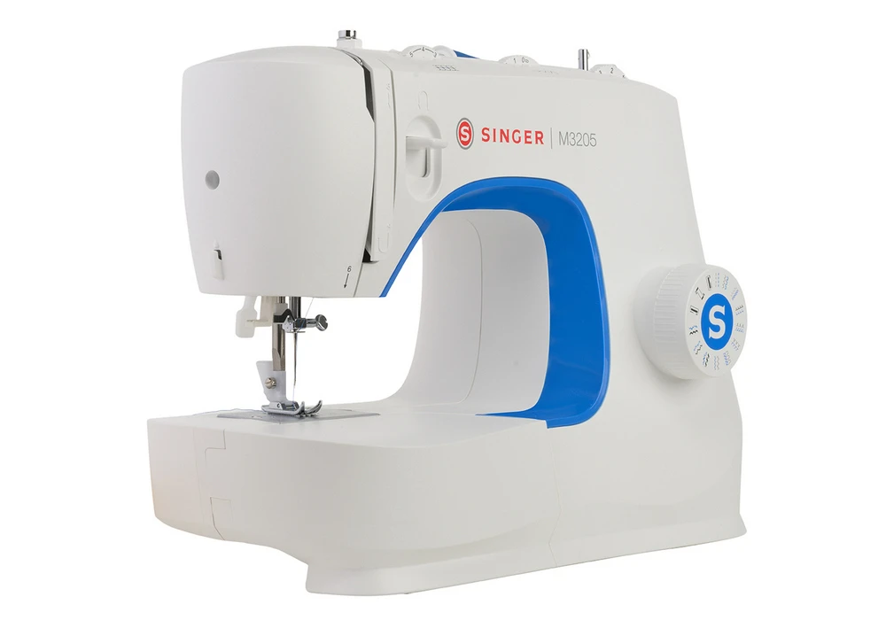 Mașină de cusut singer m3205, alb albastru 4