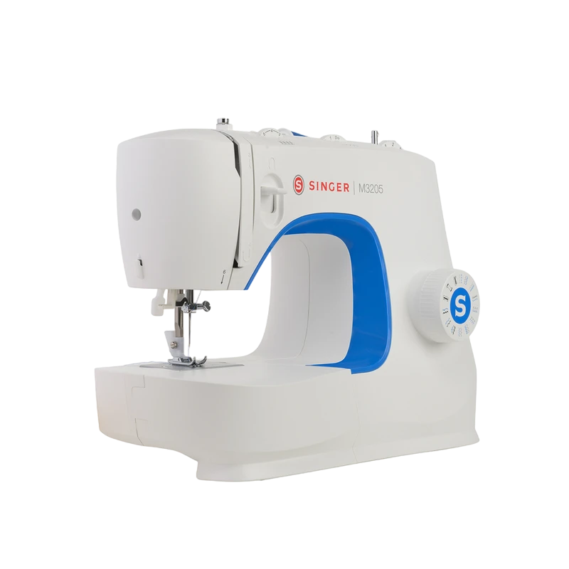 Mașină de cusut singer m3205, alb albastru 3