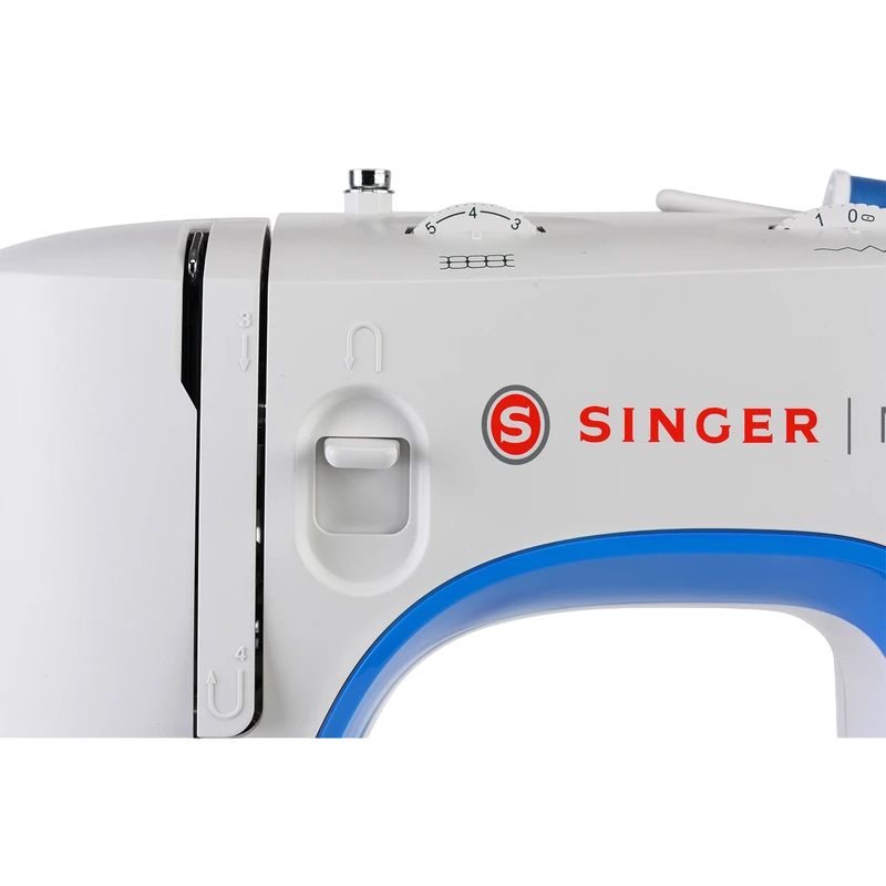 Mașină de cusut singer m3205, alb albastru 6