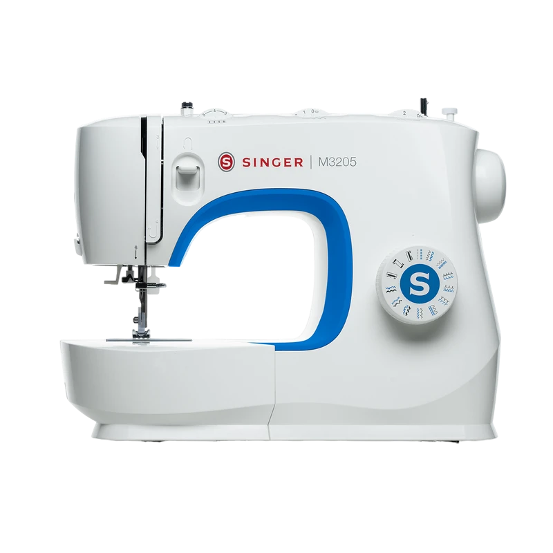 Mașină de cusut singer m3205, alb albastru 5
